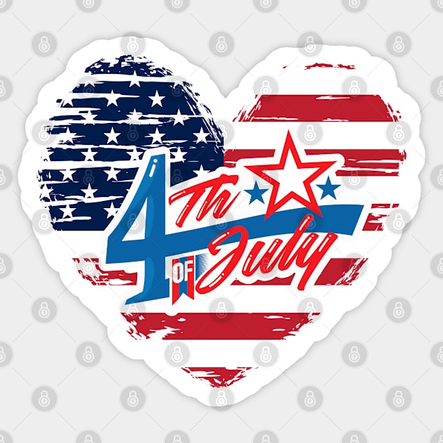 Funny 4th Of July 2021 Fourth Of July For Men's And Women's Sticker by dianoo